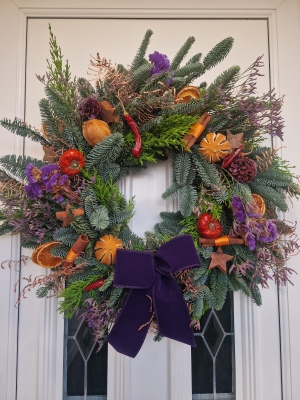 Fruit and Nut Door Wreath