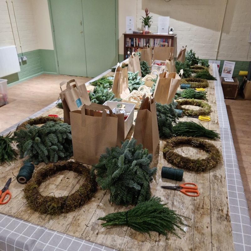 7th Dec, 1pm Bishopstone Station, Christmas Wreath Workshop