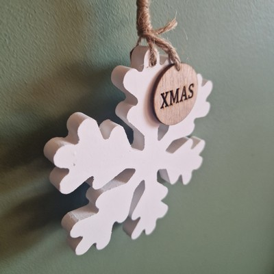 Wooden Snowflake Decoration