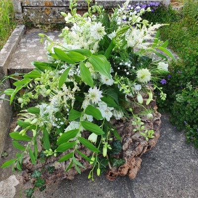 bespoke woodland funeral flowers