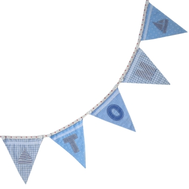 Personalised Bunting pink and blue