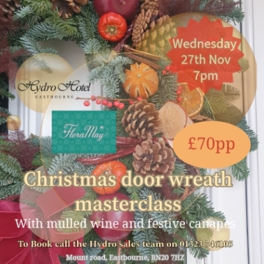 27th Nov, 7pm Hydro Hotel Christmas Wreath Workshop