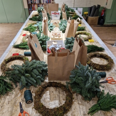 1st Dec, 3pm Bishopstone Station, Christmas Wreath Workshop