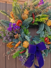 Fruit and Nut Door Wreath