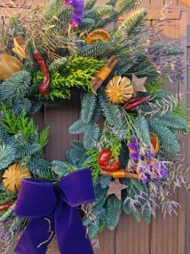 Fruit and Nut Door Wreath