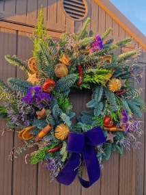 Fruit and Nut Door Wreath