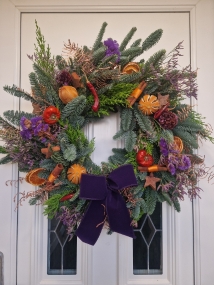 Fruit and Nut Door Wreath