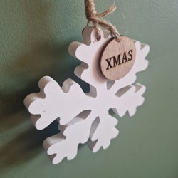 Wooden Snowflake Decoration